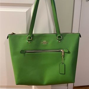 Green Coach Shoulder Bag